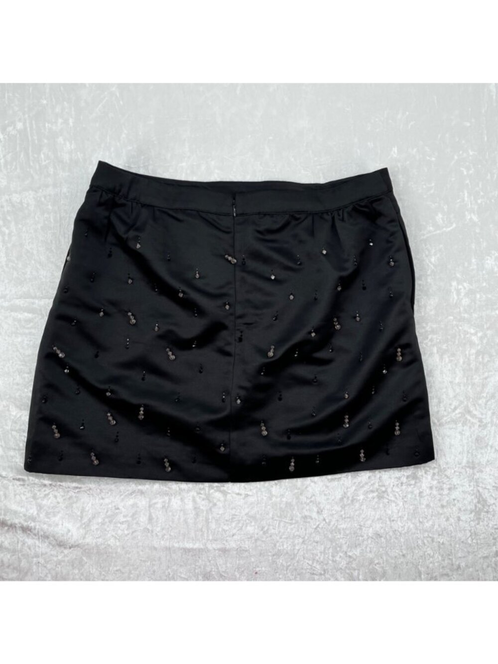 Free Assembly Womens Black Embellished Mini Skirt Size 16 With Beaded Details - Picture 3 of 7